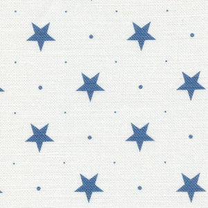 Starlight Fabric - Blue Shadow On White - Meg Morton