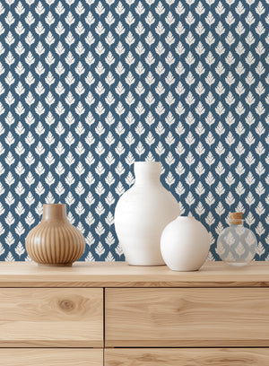 NEW Wild Chervil Wallpaper - Bute Blue