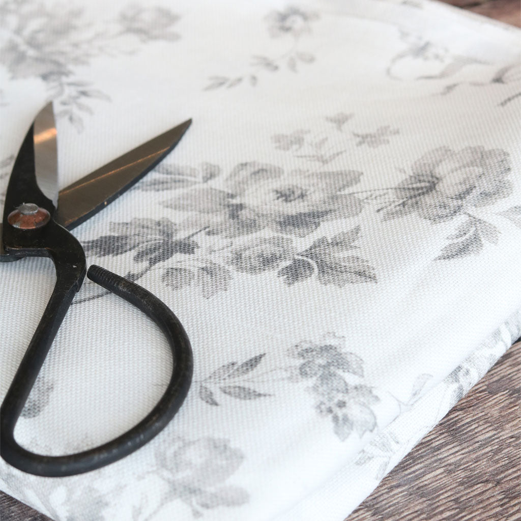 Adelaine Fabric Remnant - Grey 1.96m - Meg Morton