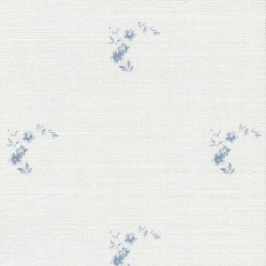 Amelie Linen Fabric -Loire Blue - Meg Morton