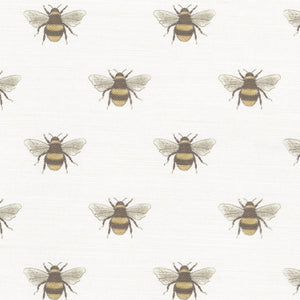 NEW - Busy Bee Fabric - Soft White