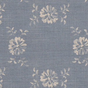 Daisy Chain Fabric - Vintage Country Blue
