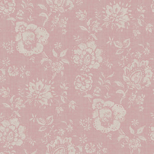Elise Fabric - Natural On Heather Pink