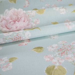NEW- Abigail Hydrangea Fabric - Soft Sky