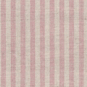Lulworth Stripe Fabric - Heather Pink