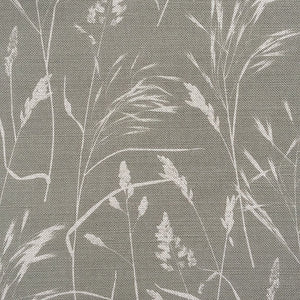 Meadow Grass Fabric - Natural On Slate