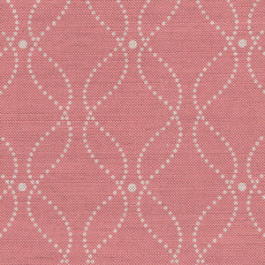 Mollie Fabric - Natural On Coral Rose