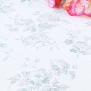 Adelaine Floral Linen Fabric - French Grey - Meg Morton