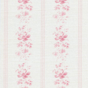 Brocante Stripe Linen Fabric - Cheverny Pink - Meg Morton