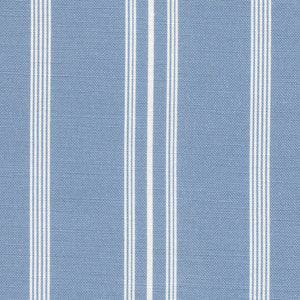 Devon Stripe Linen Fabric - Country Blue - Meg Morton