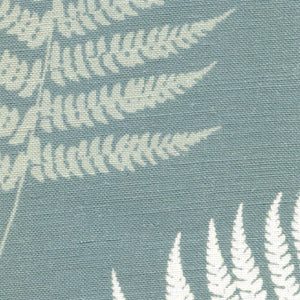 Large Thorncombe Fern Fabric - Soft Teal - Meg Morton