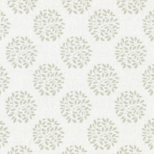 Orchard Fabric - Soft Moss On White
