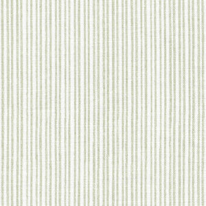 Studio Stripe Linen Fabric - Soft Moss