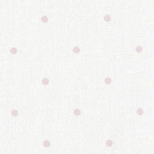 Posh Spots Fabric - Vintage Pink On White - Meg Morton